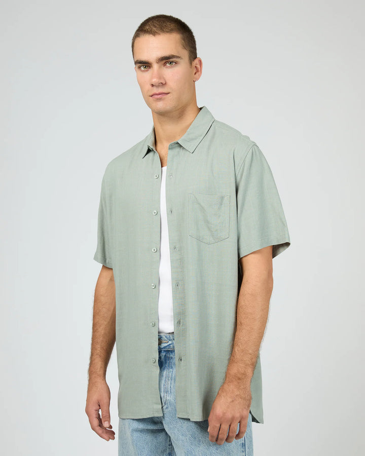 Silent Theory Textured Linen SS Shirt