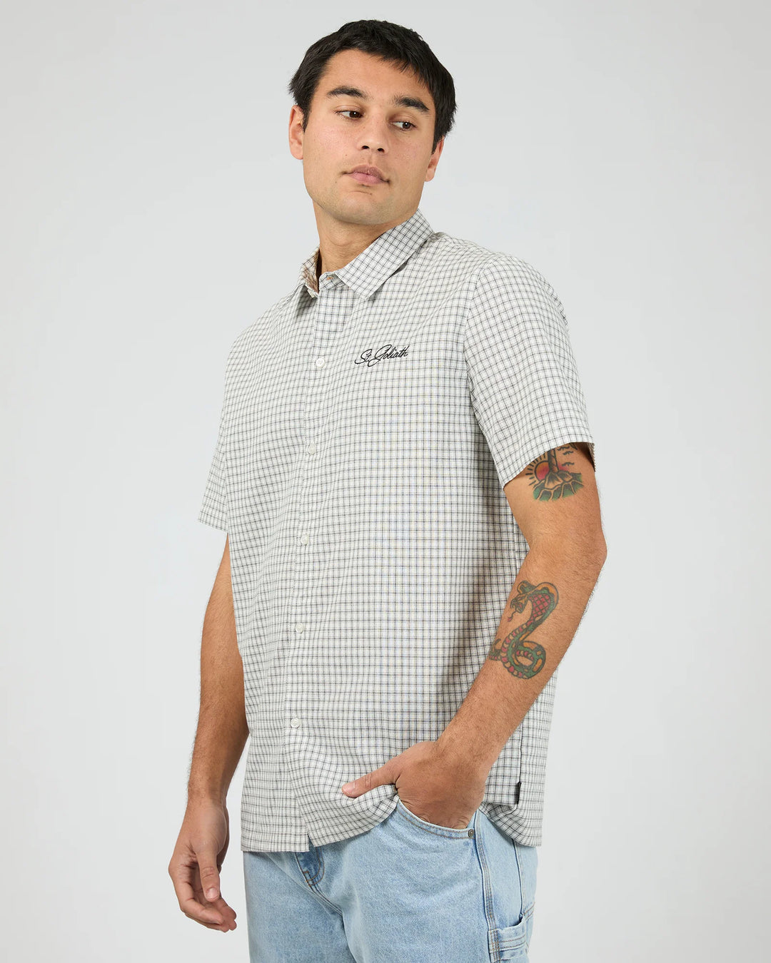St. Goliath Steps Check SS Shirt