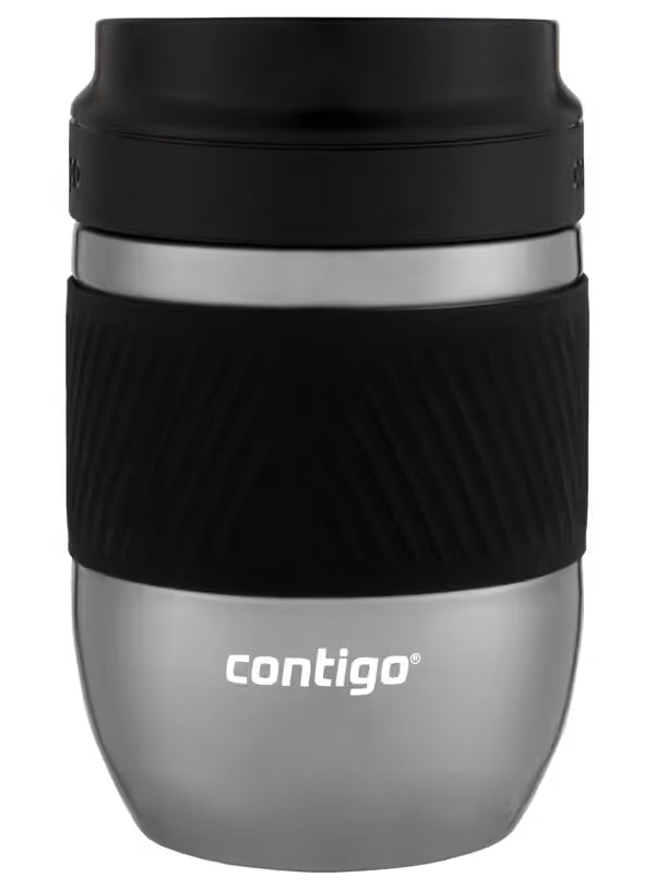 Contigo Pug Mug Snapseal 295ml Black & Stainless Steel