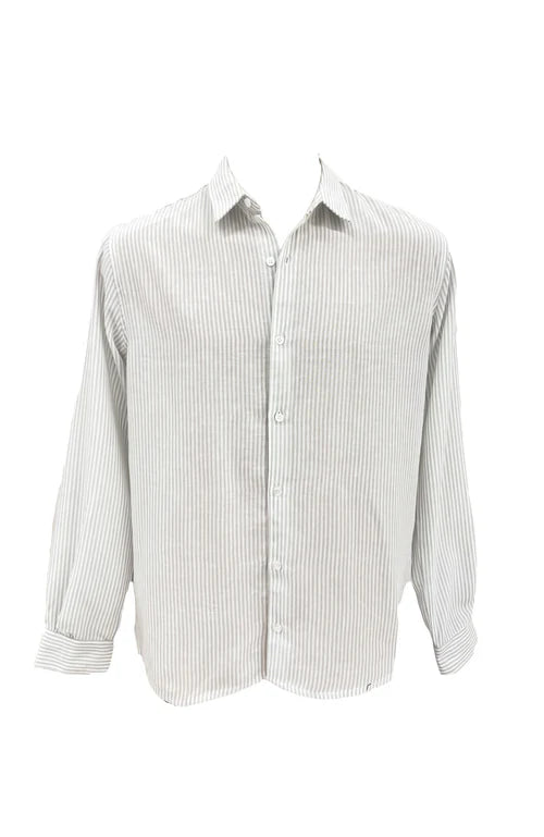 Silent Theory Linen Stripe Shirt