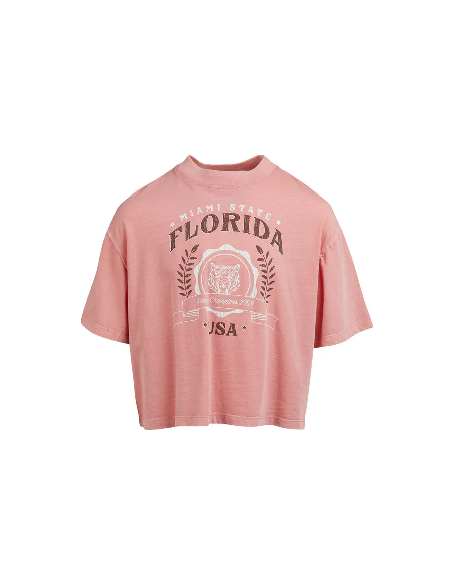 EVE GIRL-FLORIDA TEE PINK