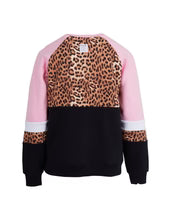 Eve Girl Leopard II Panel Crew Hot Pink