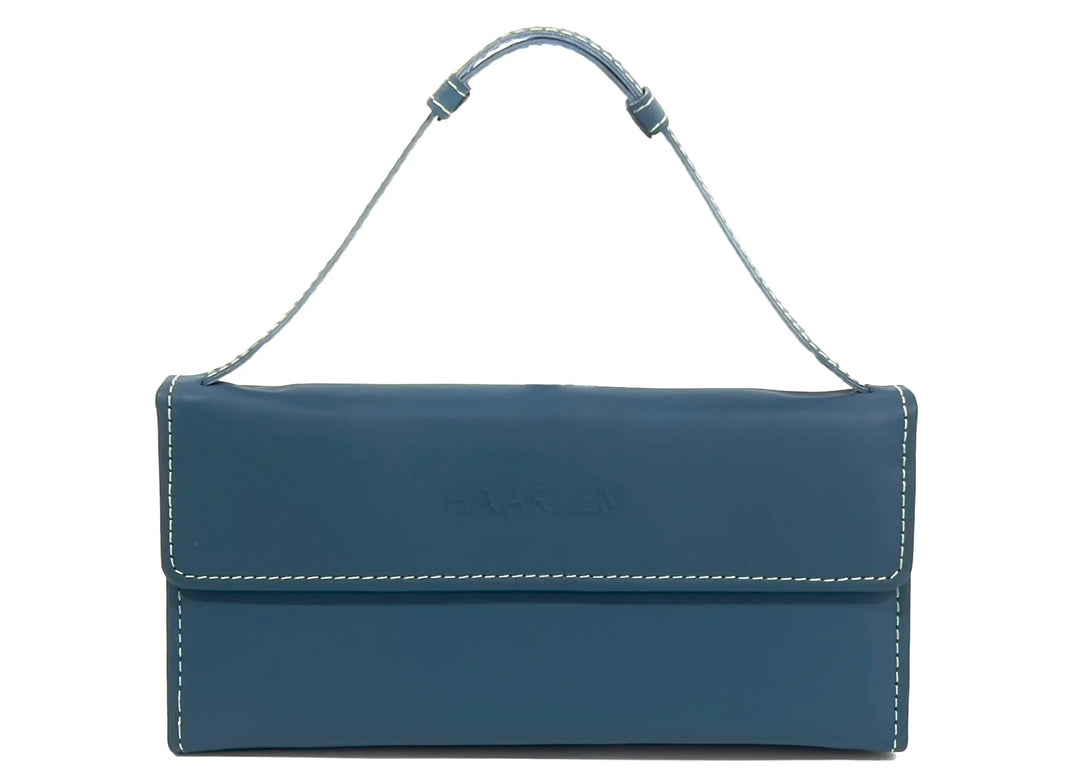 HAARLEM Womens DERI 26703 Leather Wallet Blue