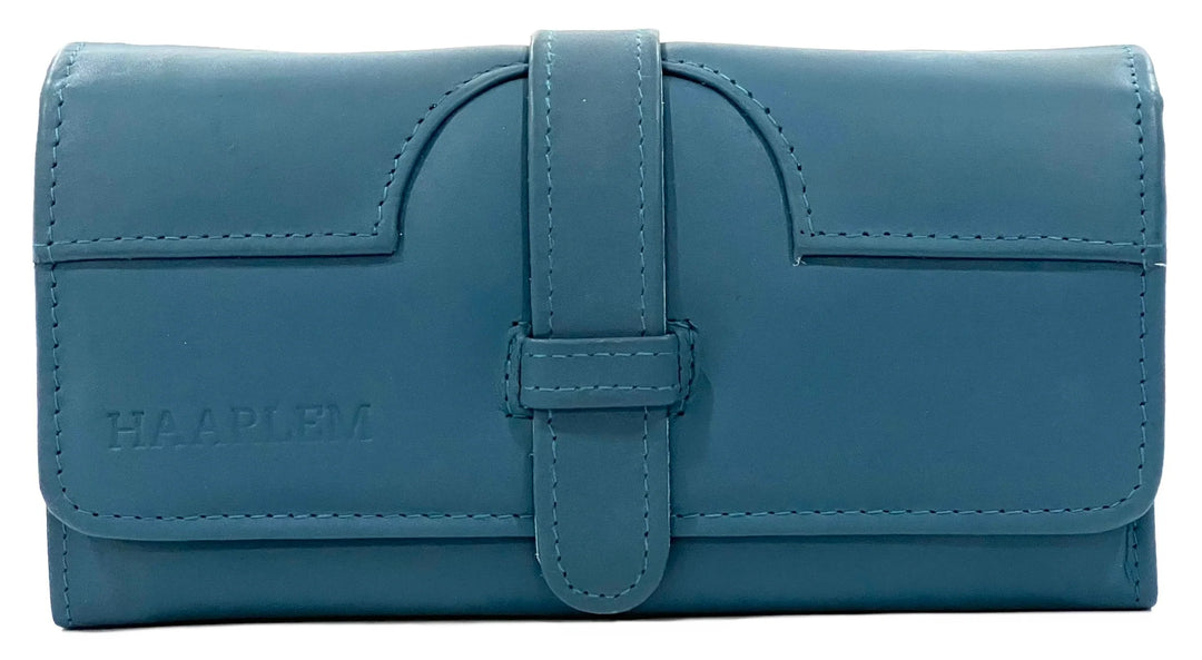 HAARLEM Womens KOZA 26807 Leather Wallet Blue