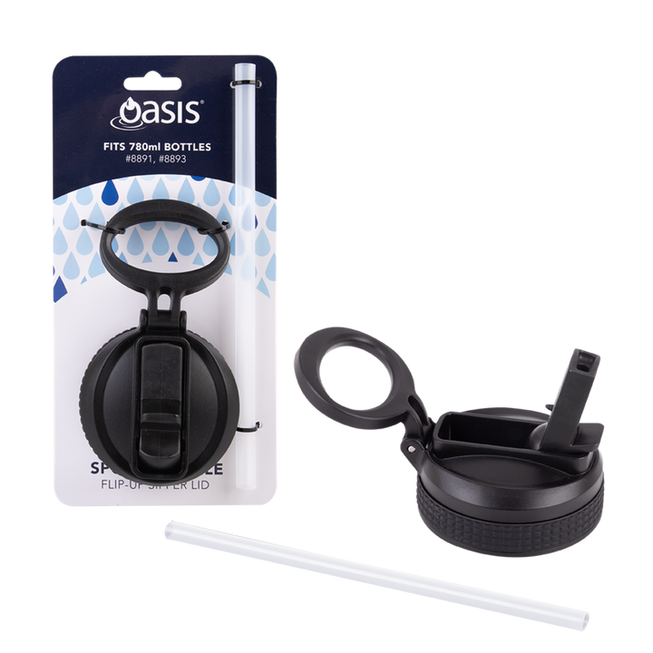 Oasis Sports Bottle Replacement Sipper Lid & Straw - TheSquarePeg