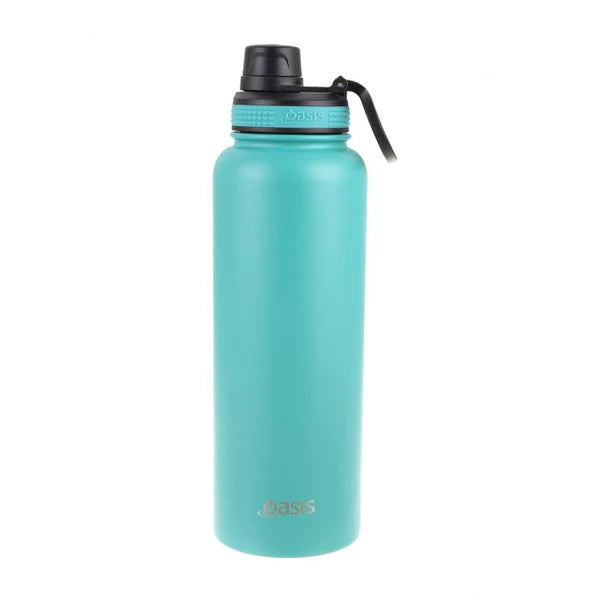 Oasis S/S Double Wall Insulated Challenger Sports Bottle W/ Screw Cap 1.1L - TheSquarePeg