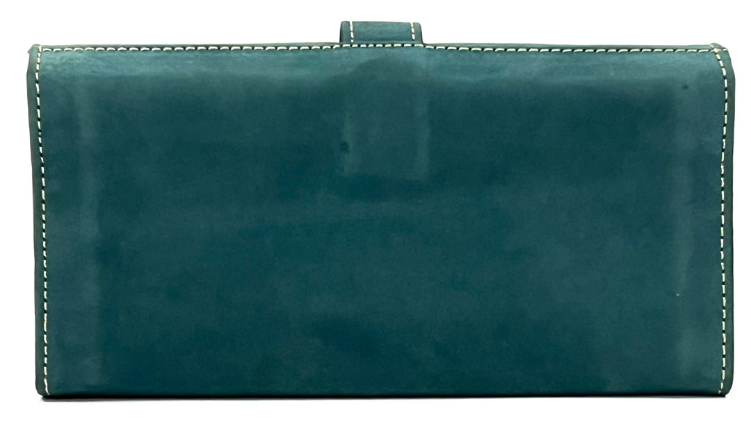 HAARLEM Womens KOZA 26812 Leather Wallet Blue