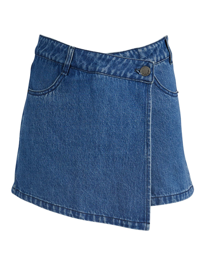 Eve Girl Chloe Skort Dark Denim 3-7