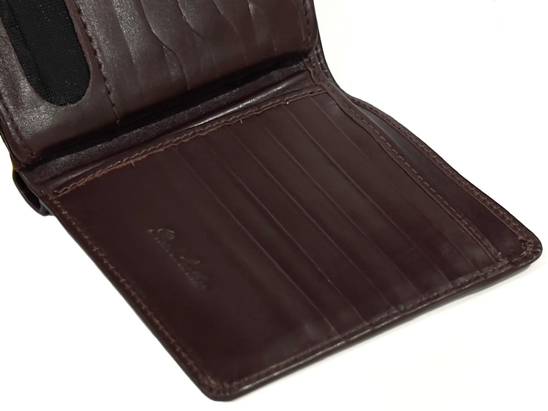 HAARLEM Mens KUZE 24900 Executive Leather Wallet Burgundy