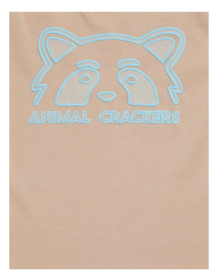 ANIMAL CRACKERS- ANIMATED TEE- TAN