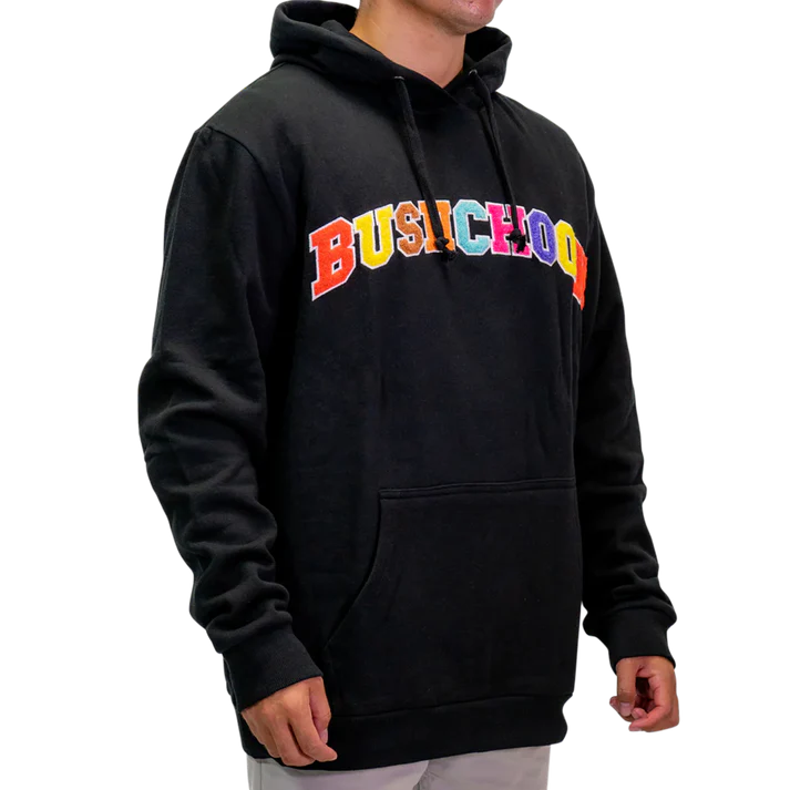 AB BushChook Blocked Fleece Hoody Black