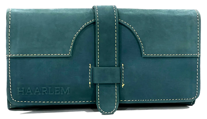 HAARLEM Womens KOZA 26812 Leather Wallet Blue