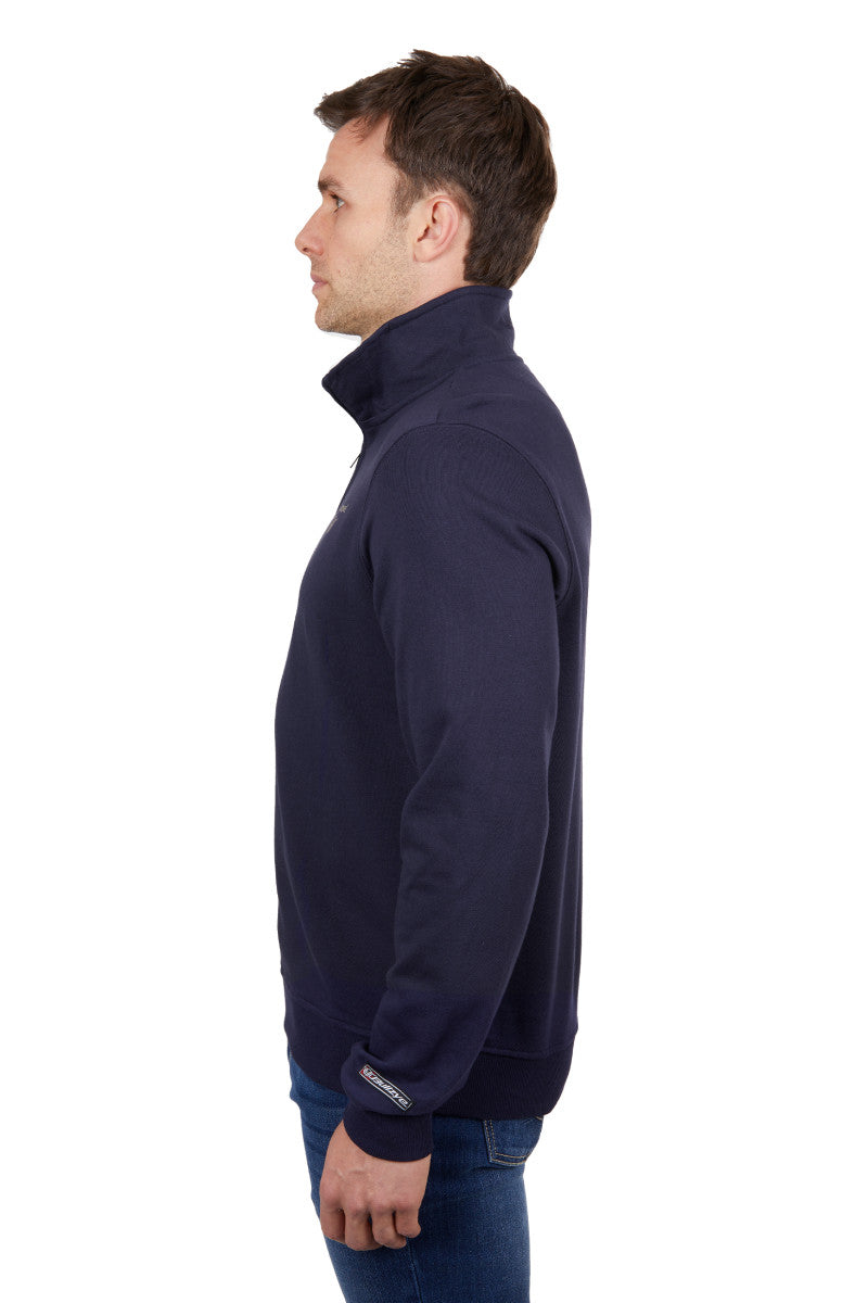 Bullzye Mens Aiden 1/4 Zip Pullover Navy
