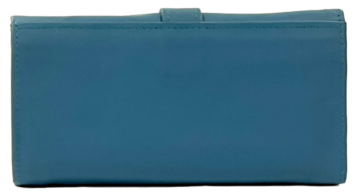 HAARLEM Womens KOZA 26807 Leather Wallet Blue
