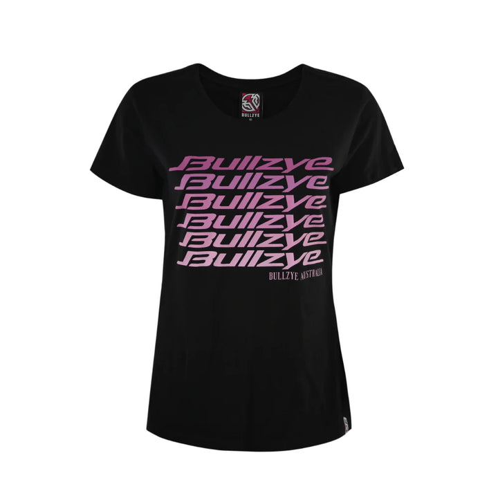 Bullzye Womens Fade crew Neck Tee