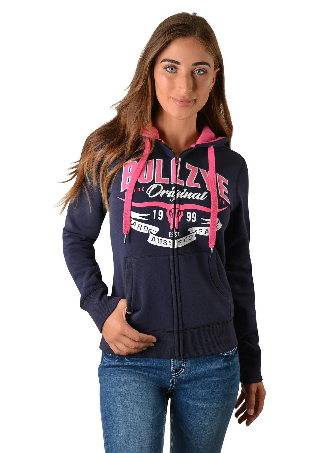 Bullzye Womens Hard Fast Zip Hoodie