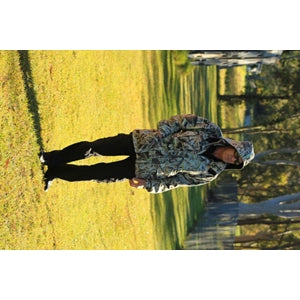 Pro Tac Camo Fleece Hunting Coat with Detachable Hood