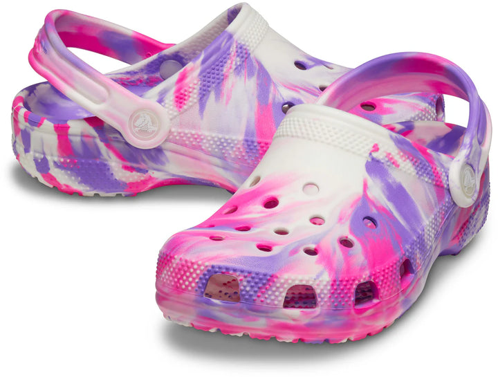 Crocs Classic Glow Marbled Clog T Pink Crush/Multi C7