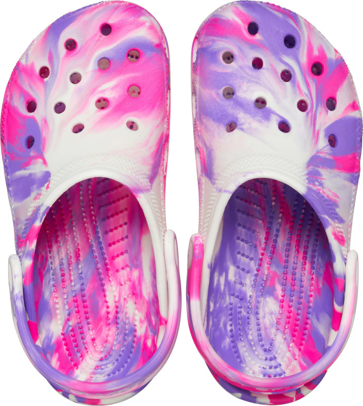 Crocs Classic Glow Marbled Clog T Pink Crush/Multi C7