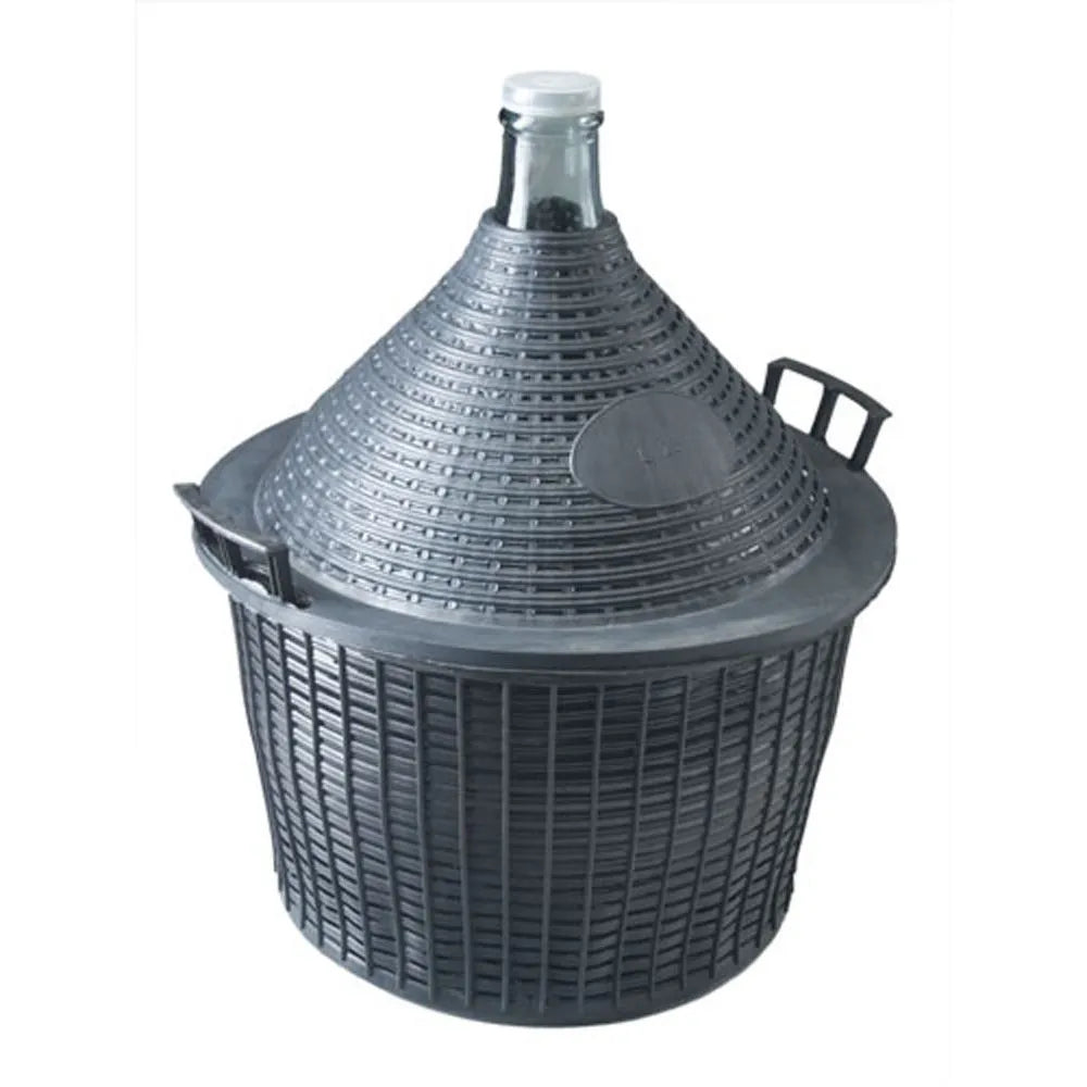 Demijohn 25L in basket