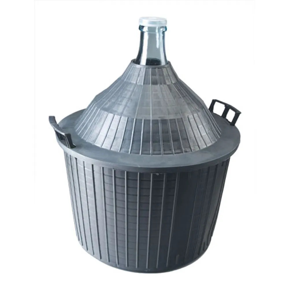 Demijohn 54L in basket