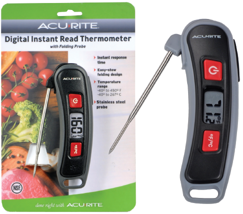 Acurite Thermometer Digital Instant Read W/Folding Probe
