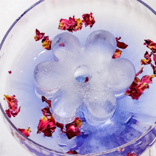 DrinkPlinks Silicone Tray - Retro Daisy Pink - TheSquarePeg