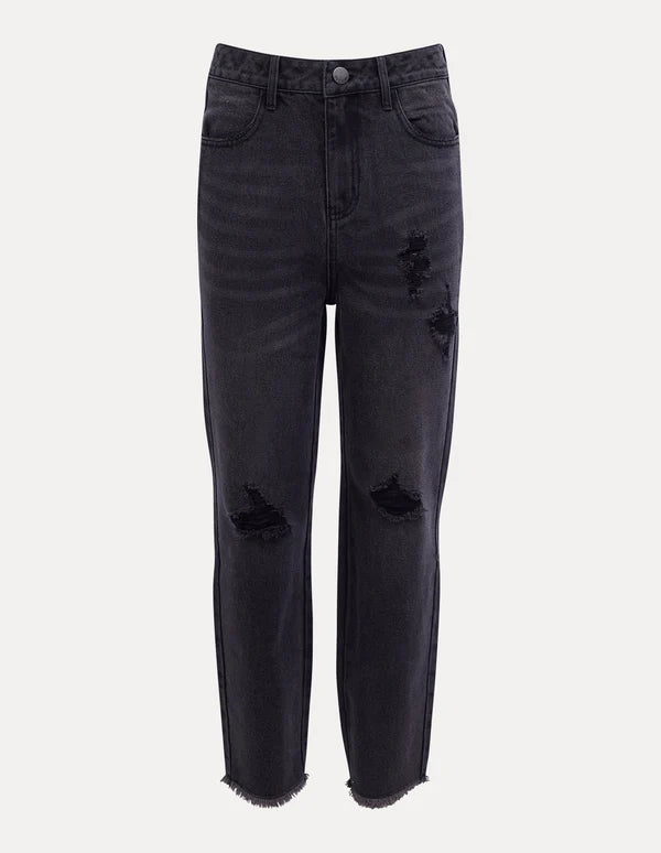 Eve Girl Ella Jean Black Denim 3-7