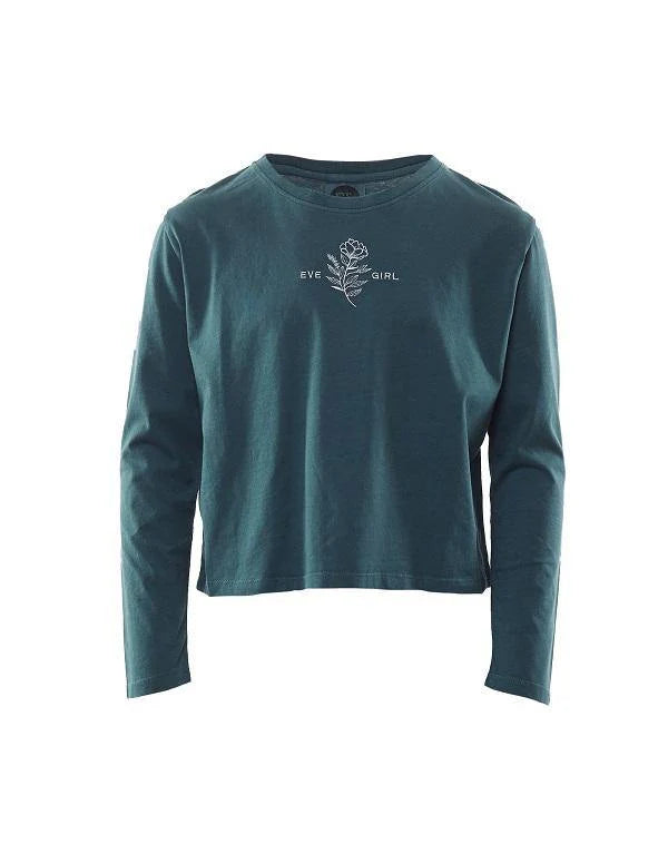 Eve Girl Le Fluer LS Tee Green