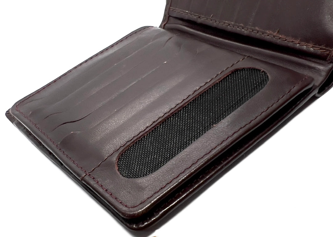 HAARLEM Mens KUZE 24900 Executive Leather Wallet Burgundy