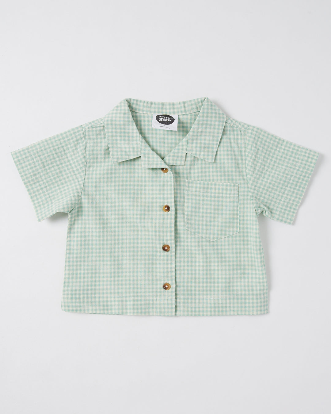 Eve Girl Sadie Check Shirt Green