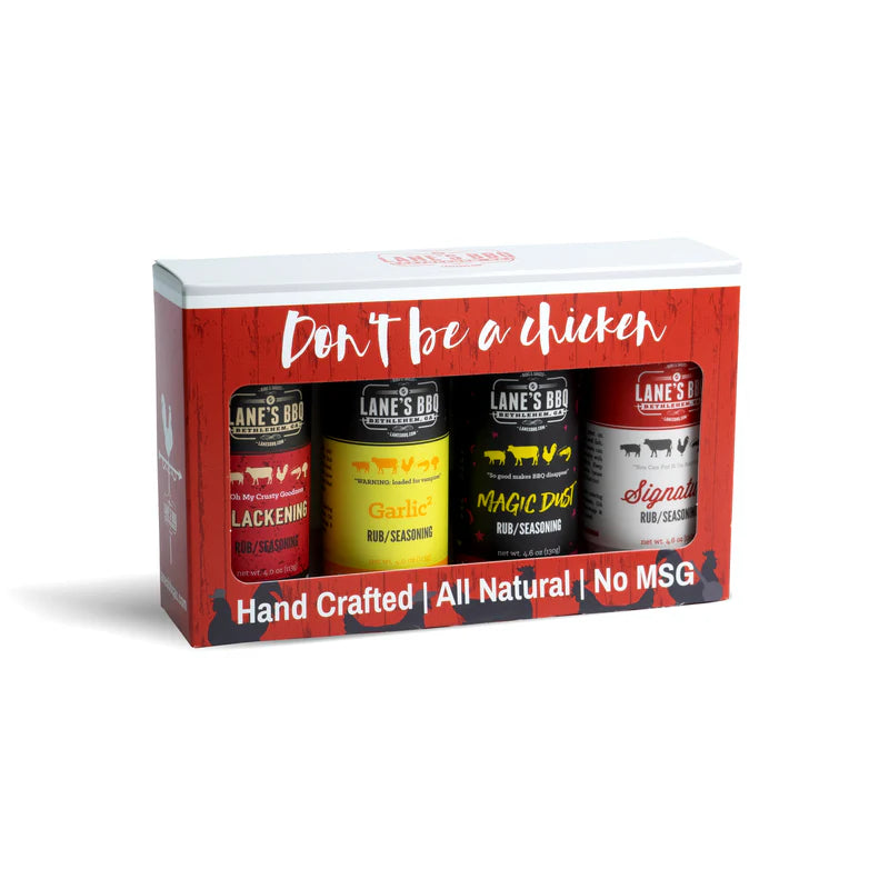 LB Lanes BBQ Don't be a Chicken - 4 Rub Gift Set