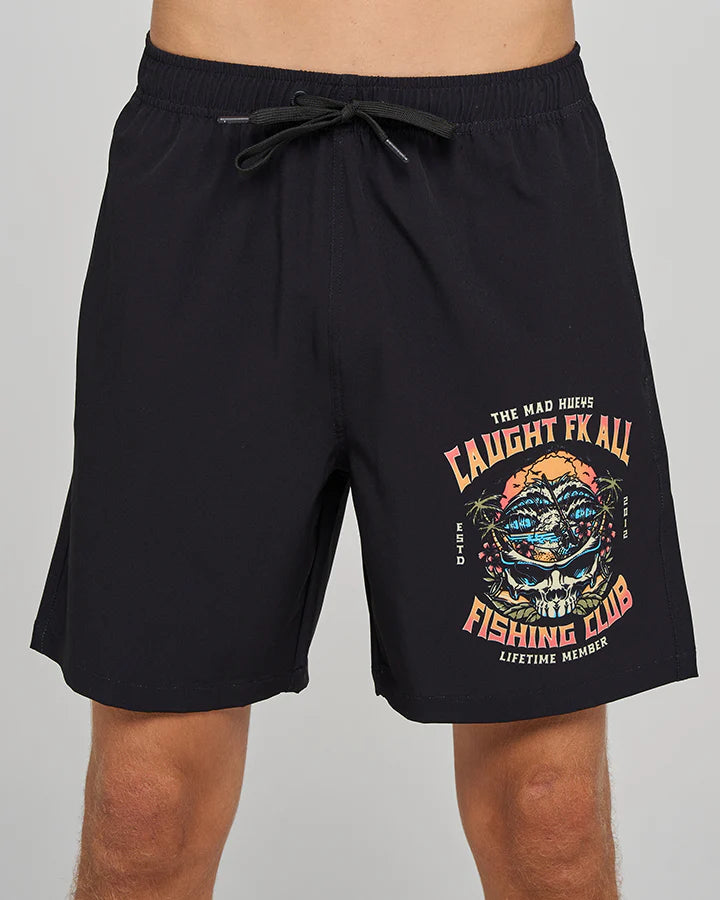 TMH CAUGHT FK ALL SKULL | 19" BOAT VOLLEY SHORT