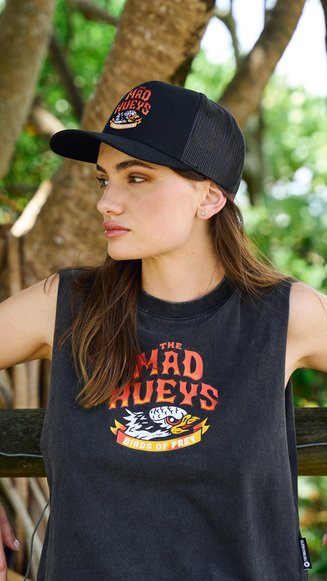 TMH BIRDS OF PREY | WOMENS CROP MUSCLE
