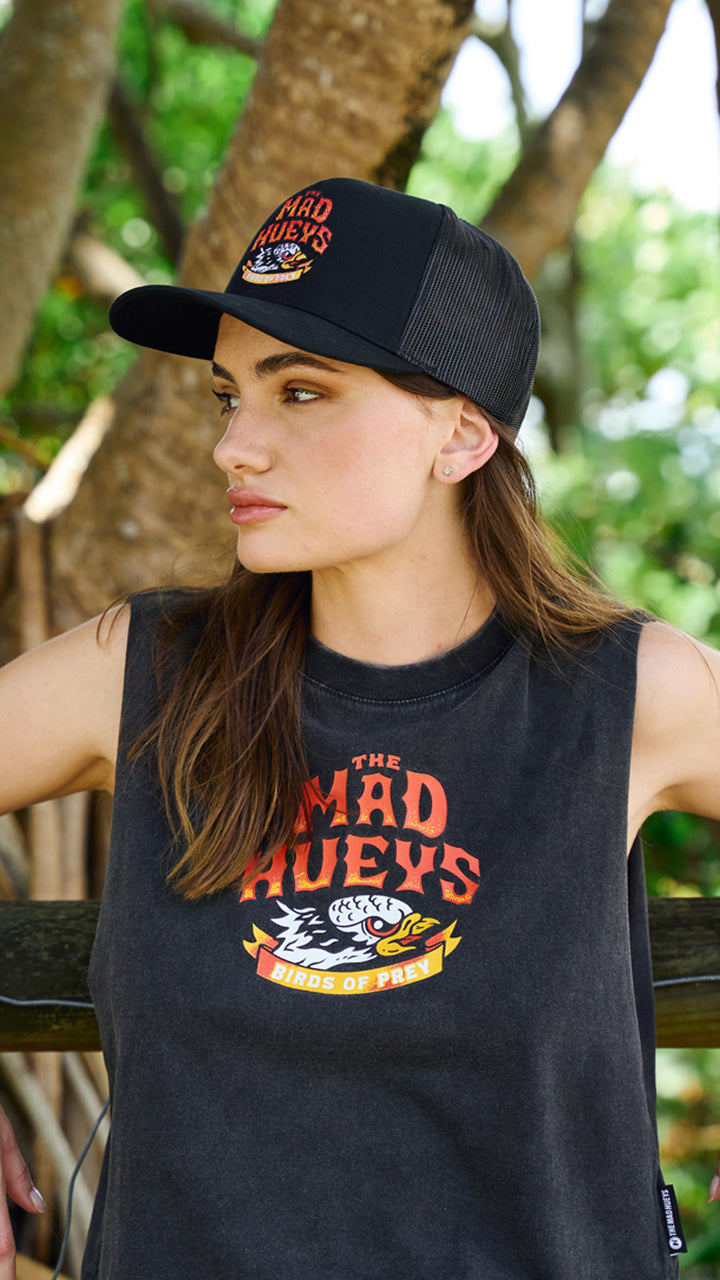 TMH BIRDS OF PREY | WOMENS CROP MUSCLE