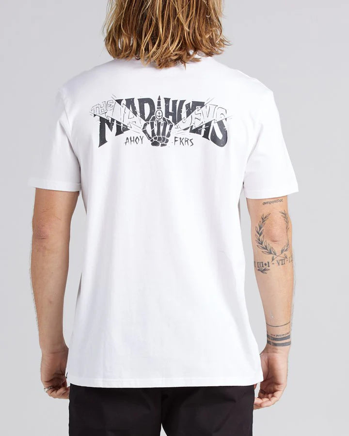 The Mad Hueys - MEN-BONES AHOY- SS TEE- WHITE