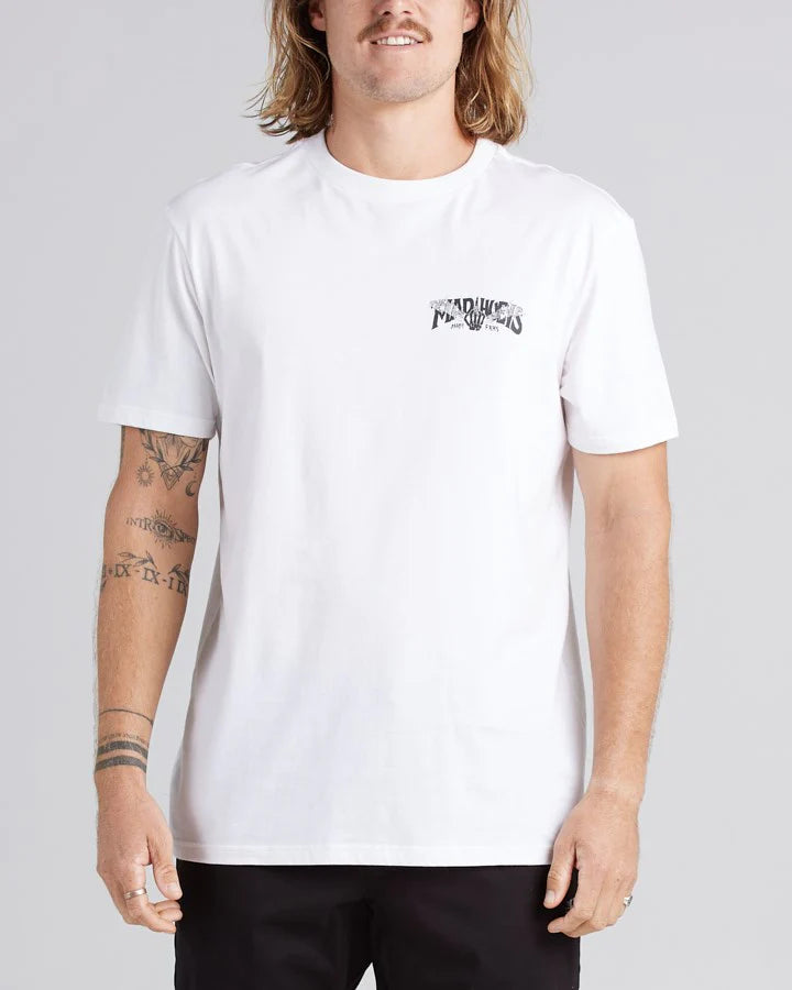 The Mad Hueys - MEN-BONES AHOY- SS TEE- WHITE