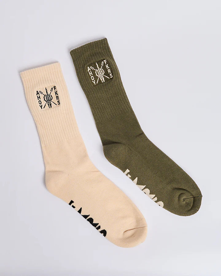 TMH AHOY FKRS STORM | 2 PK SOCKS - TheSquarePeg