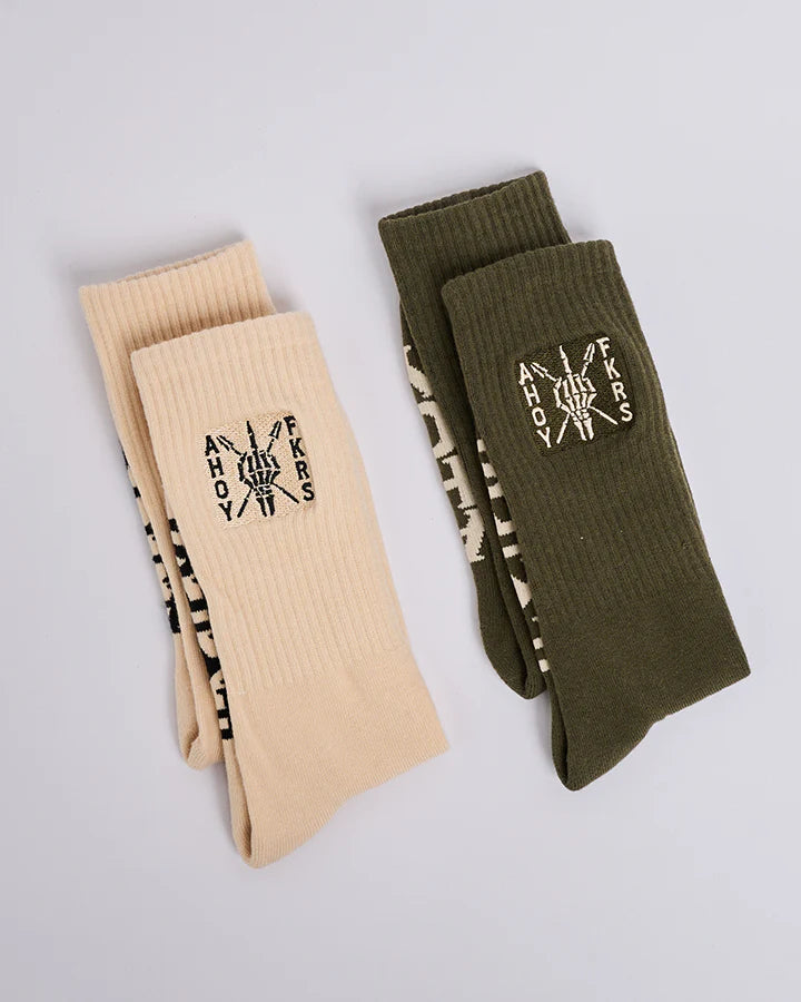 TMH AHOY FKRS STORM | 2 PK SOCKS - TheSquarePeg