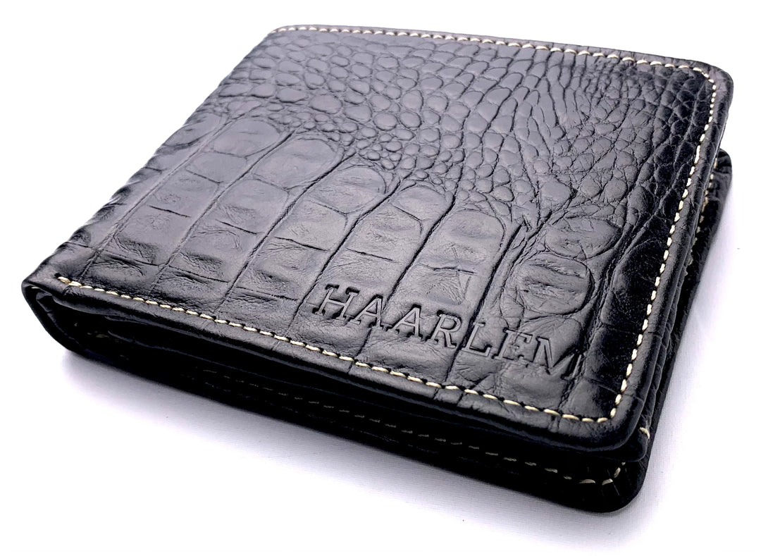 HAARLEM Mens KUZE 29400 Leather Wallet Black