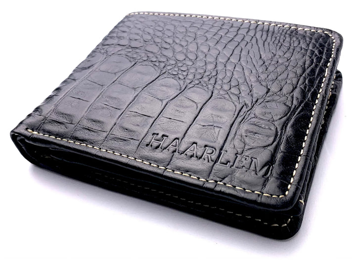 HAARLEM Mens KUZE 29400 Leather Wallet Black