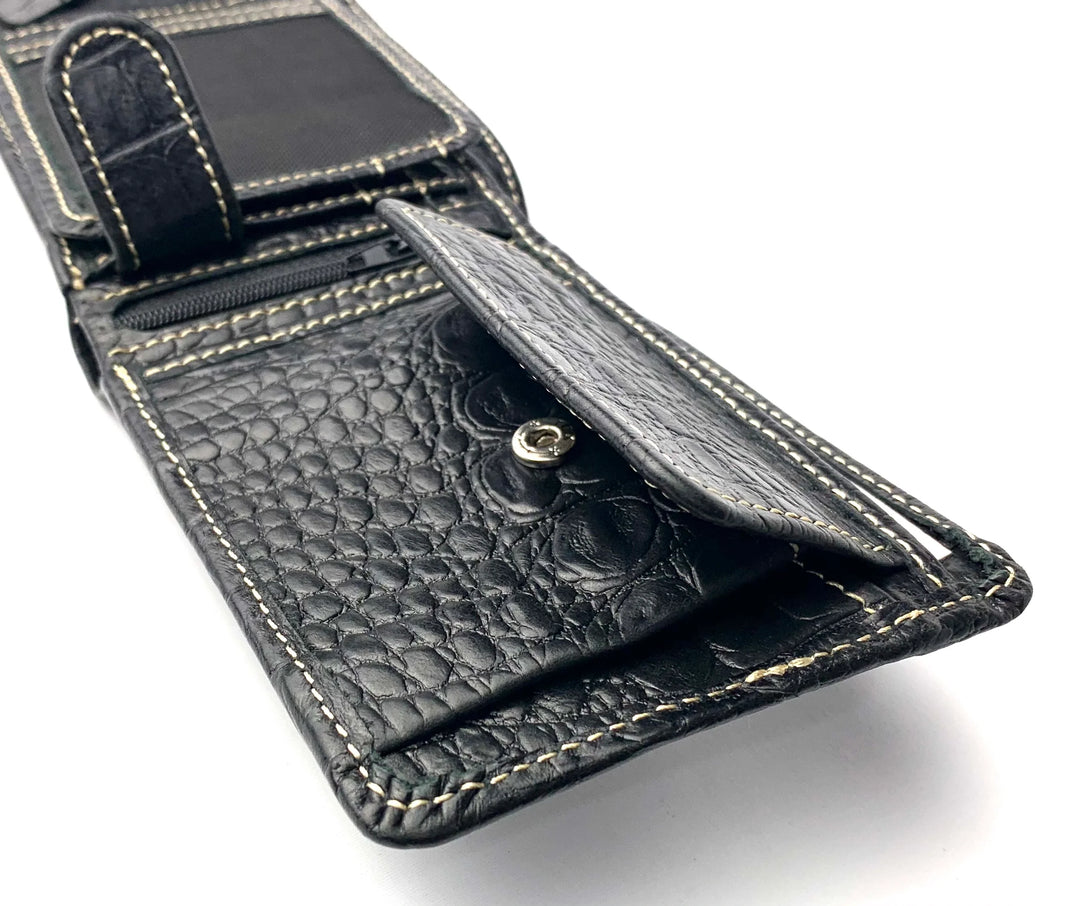 HAARLEM Mens KUZE 29400 Leather Wallet Black