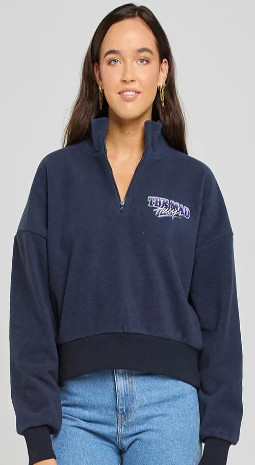 TMH FROSTY TIPS | WOMENS 1/4 ZIP - NAVY