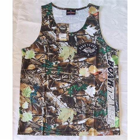 Boar Tearer Burren Singlet - Camo