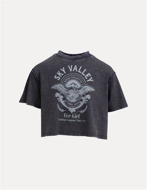 Eve Girl Sky Valley Tee Charcoal