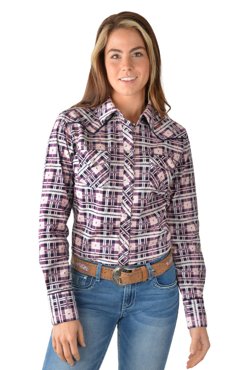 Pure Western Womens Victoria L/S Shirt - TheSquarePeg