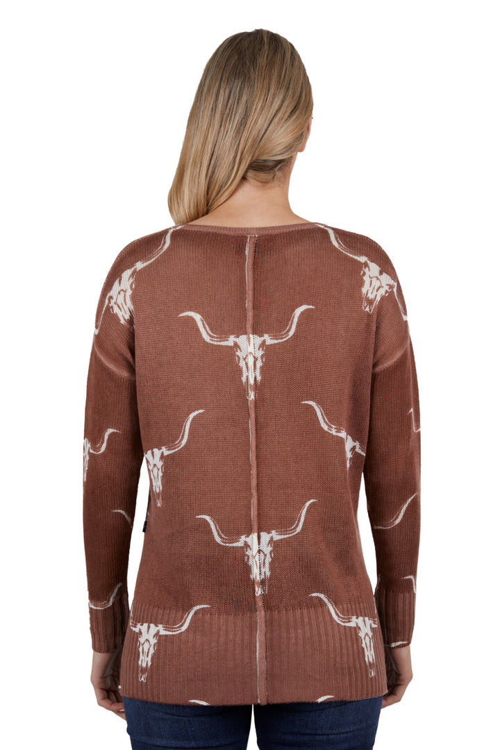 Pure Western Womens Veola Knitted Pullover