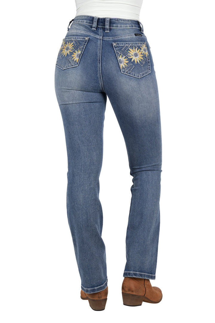Pure Western Womens Amy Hi Rise Boot Cut Jean