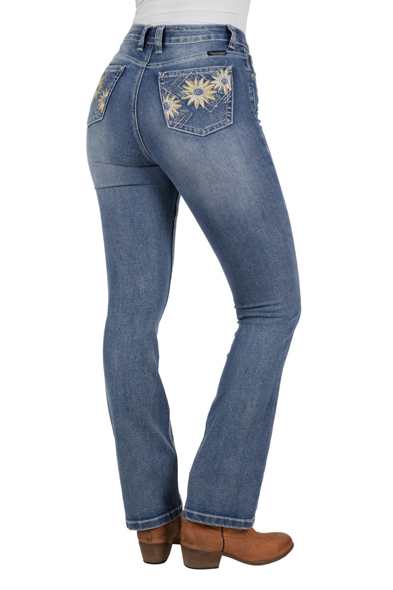 Pure Western Womens Amy Hi Rise Boot Cut Jean
