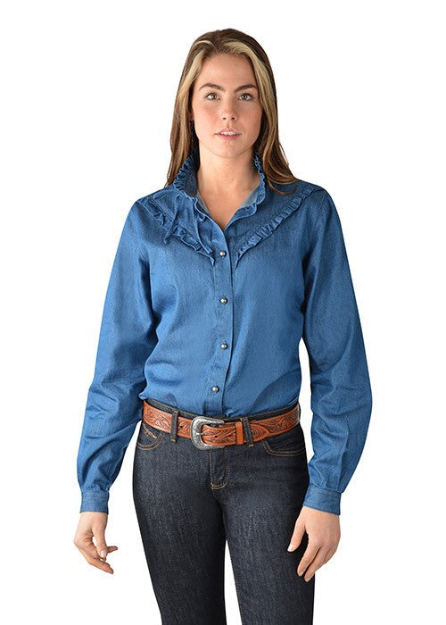 Wrangler Womens Hadley L/S Shirt - TheSquarePeg